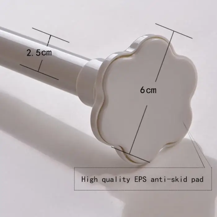 Натяжной стержень Шторки для ванной регулируемый стержень вешалка для одежды легко Установка Hogard NO06