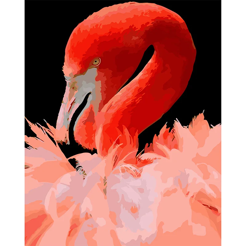 Новинка года 22 стиля цифровой Diy картина маслом по номерам Фламинго картина на холст, масляная краска Раскраска по номерам рисунок