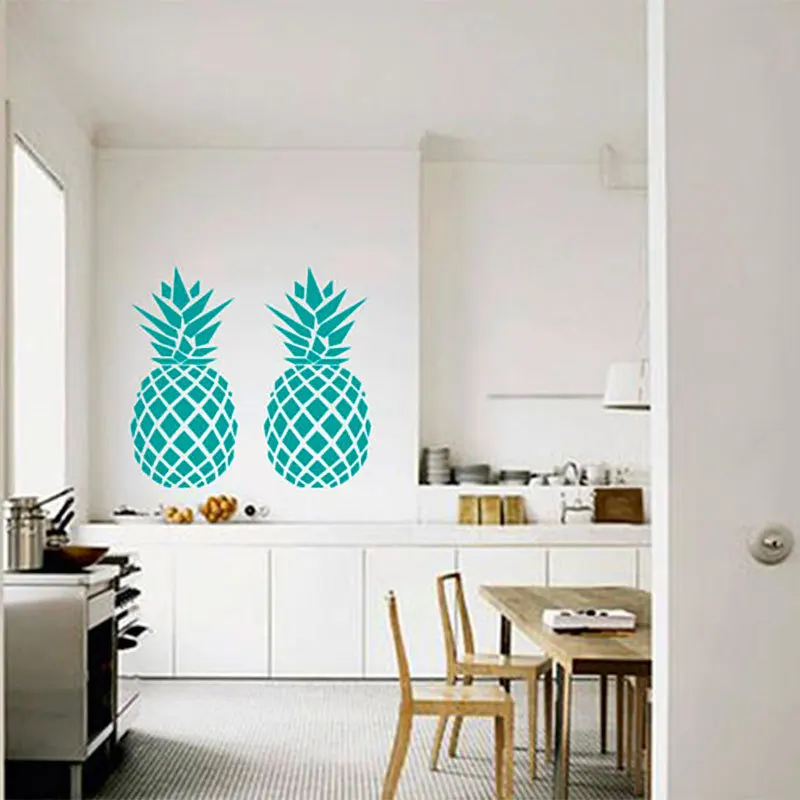 Tofok-2Pcs-set-DIY-Pineapple-Wall-Stickers-Creative-Nordic-Style-Children-Bedroom-Art-Decals-Living-Room (1)