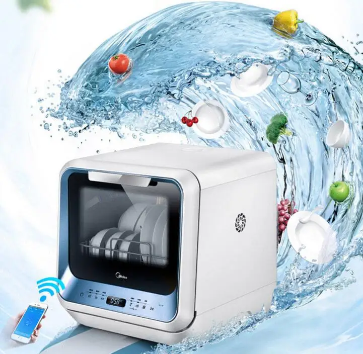 18 Free installation desktop WIFI smart dishwasher home Free drilling