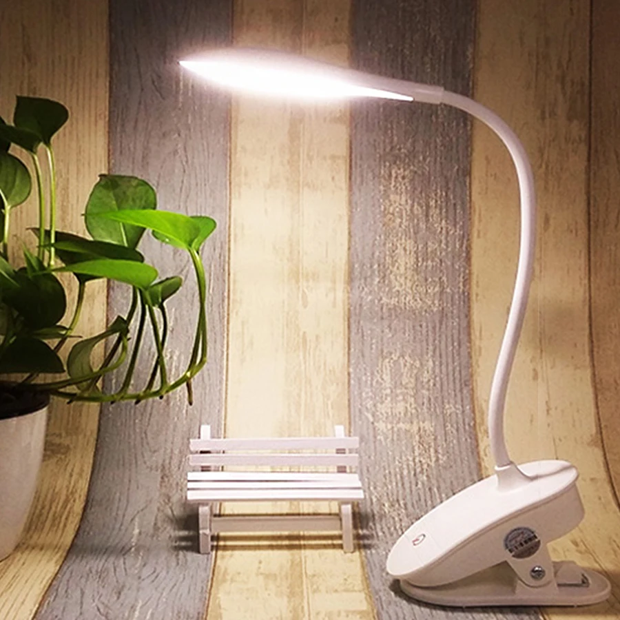 USB LED 3 режима затемнения сенсорный переключатель настольная лампа для чтения 18650