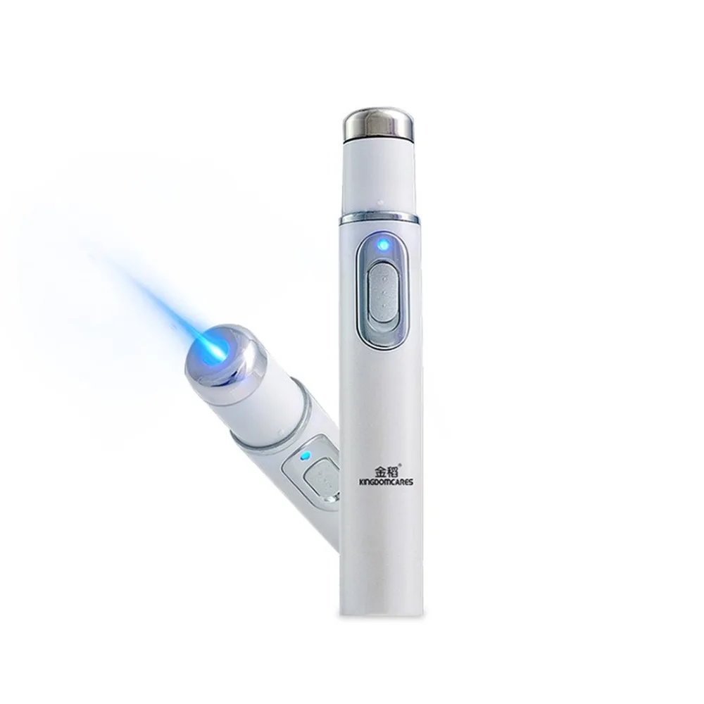 KINGDOMCARES Blue Light Therapy Acne Laser Pen Soft Scar Wrinkle Removal Treatment Device Skin