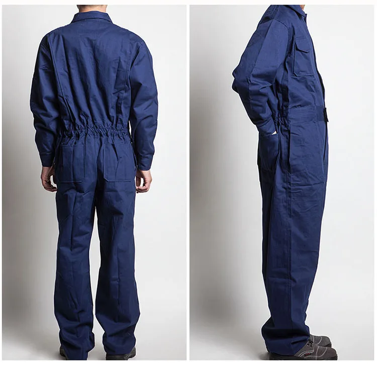 Men Work Overalls Long Sleeve Working Coveralls Comfortable Cotton Labor Uniforms Workwear Repairman Auto Repair Plus Size M-4XL (10)