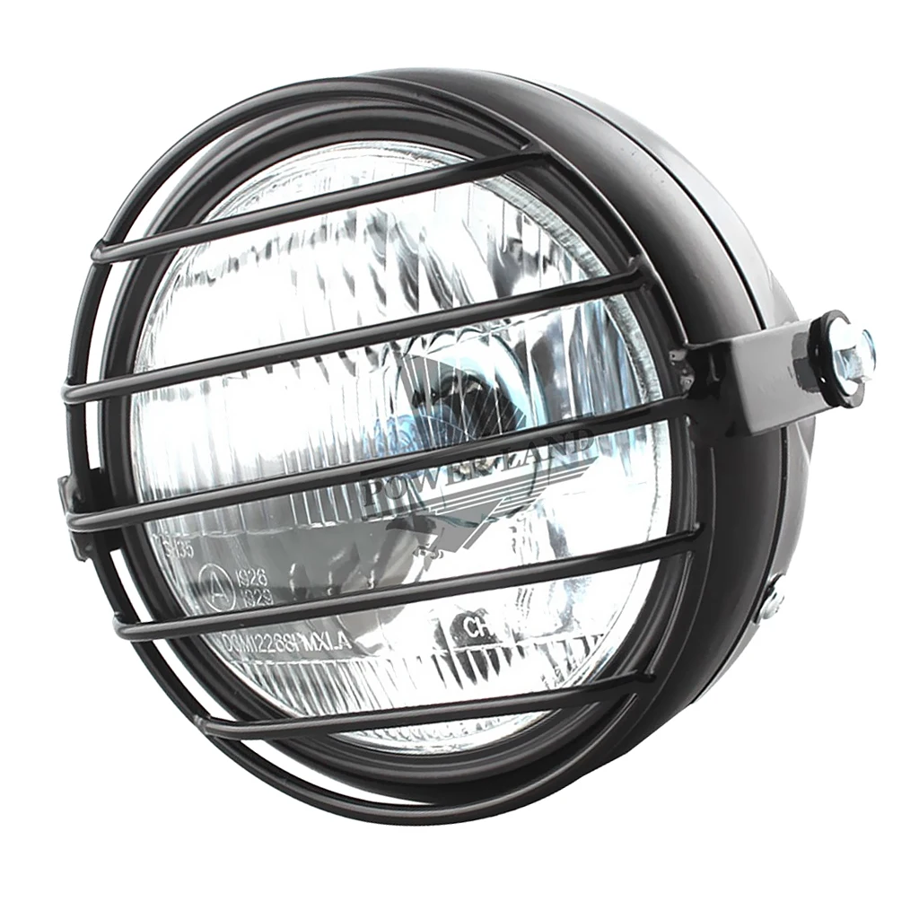 1 Pcs Motorcycle Headlights Auxiliary Lamp Led Motorbike Spotlight Accessories 12V Motorbike Head Light & Grill Cover Curved Len