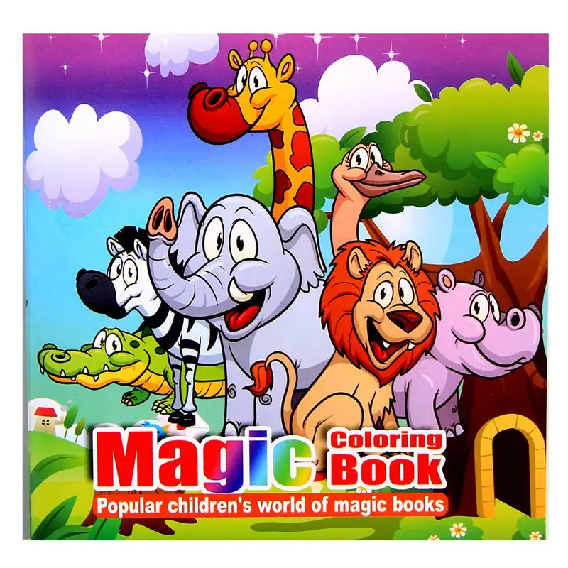

Wonderful Zoo cartoon puzzle book coloring children's Intelligence development parent-child interaction interest cultivation