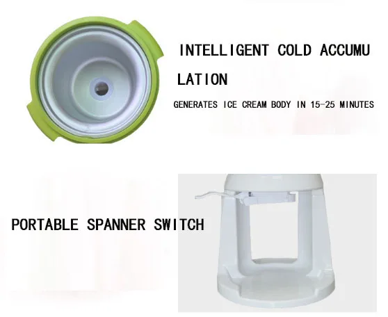 6.Free Shipping Automatic household ice cream machine Small ice cream maker Children ice cream machine Home ice cream machine