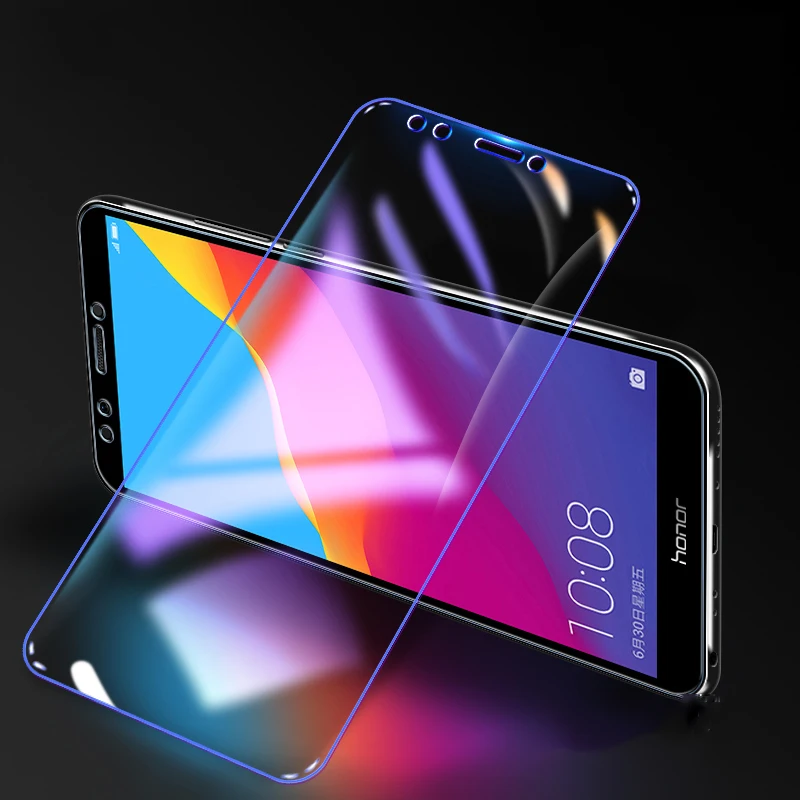 

OriWood For Huawei Honor 7A Pro 5.45 5.7 7C 5.7 7C Pro 5.99 7X Front Anti Blue Tempered Glass Purple Light Screen Protector Film