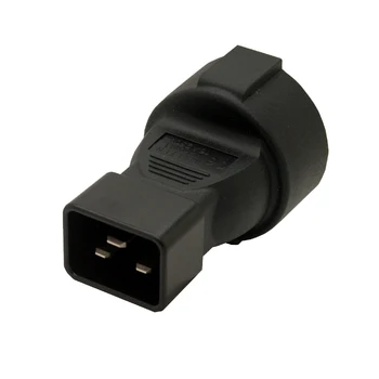

Power Plug Adapter, IEC 320 C19 Male to 3Pin European Female Power Adapter For PDU UPS