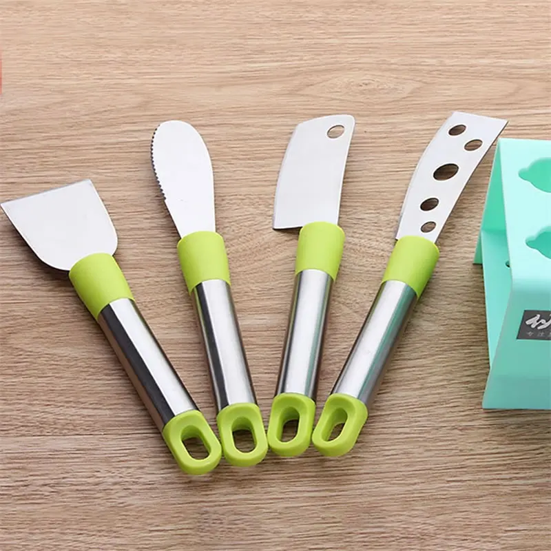 Upspirit 4 шт из нержавеющей стали сырный Набор ножей нож для сыра слайсер для масла комплект болгарка Кухня Инструменты подарки на новоселье