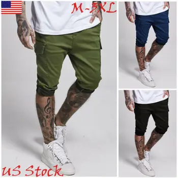 

Men Shorts Jogging Running Training Sports Combat Cargo Beach Short Pants