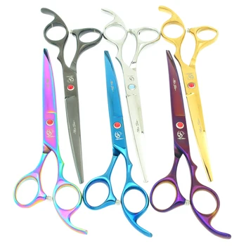 

7.0 Inch Meisha JP440C Down Curved Dog Grooming Scissors Pet Cutting Shears Animals Trimming Tesoura Cat Hair Cut Clipper HB0089