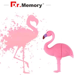 Mini clé USB en forme de flamant rose, support à mémoire de 4gb 8gb 16gb 32 Gb 128gb, disque U en Silicone 