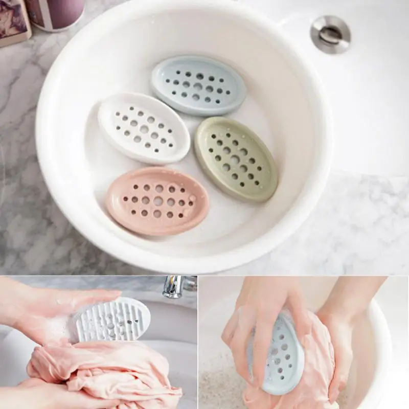 

2018 New Creative Silicone Flexible Toilet Soap Holder Tray Plate Bathroom Soap box Soap Dish