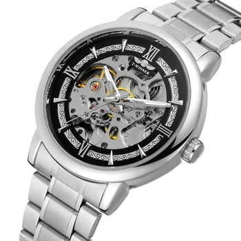 

T-WINNER 2019 Business Watch Men Automatic Clock Men Mechanical Watch Top Brand relogio masculino Stainless Steel Fashion Watch
