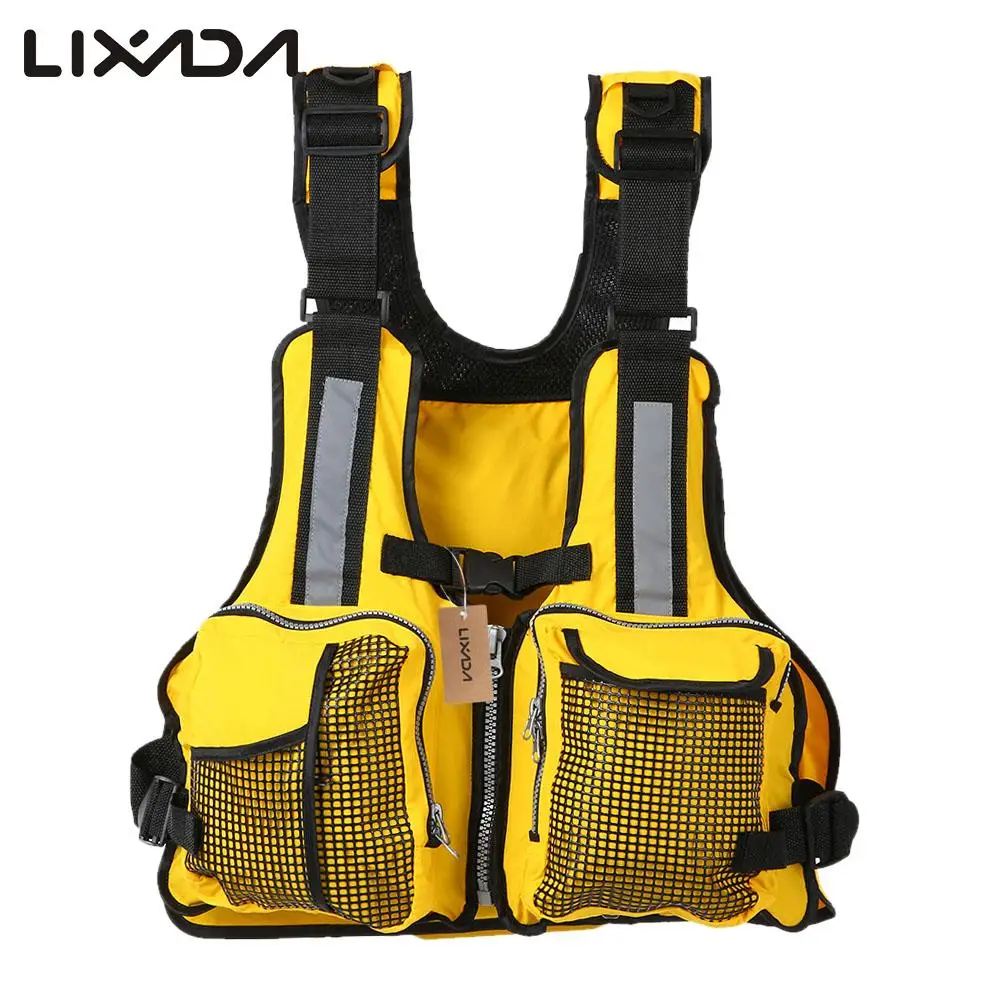Lixada Adult Swimming Life Vest Multi Pockets Fishing Life