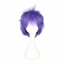 MCOSER 35 см короткий прямой косплей синтетические мужские вечерние полный парик Высокая температура волокна волос WIG-503A