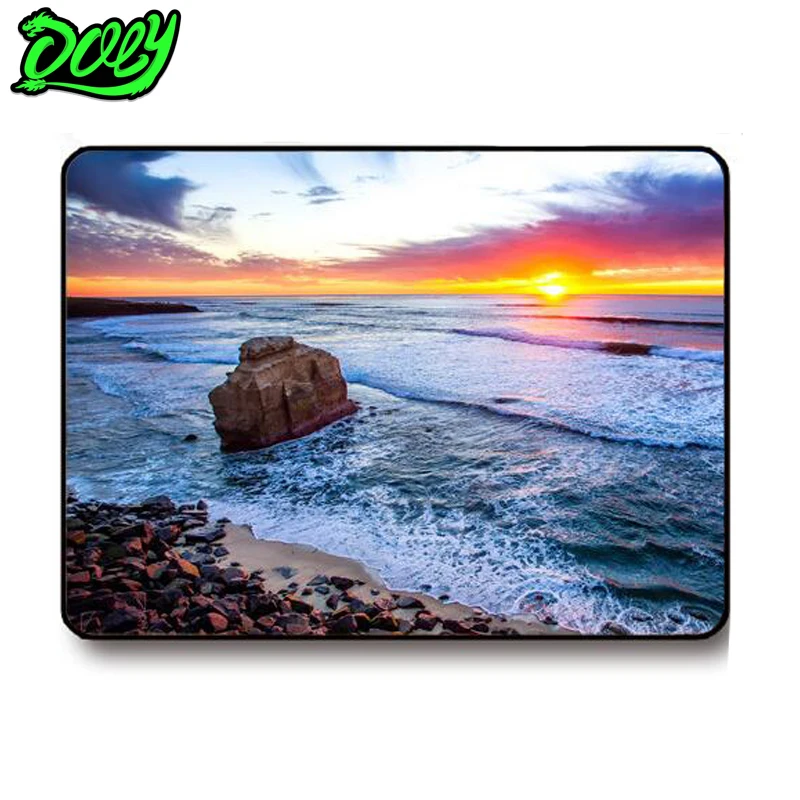 

DOKLY mouse pad gaming mouse mat Seaside scenery 260X210X3mm locking edge speed version mouse mat