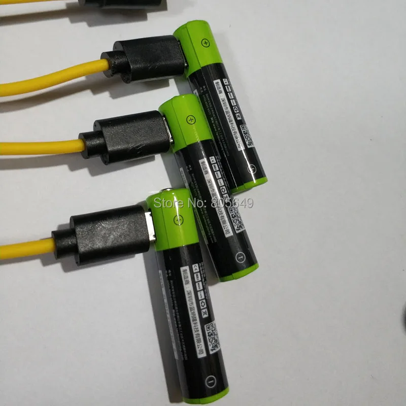 2 шт ZNTER 1,5 V AAA usb Батарея 600mAh литий-полимерный литий-ионный аккумулятор+ 1 USB кабель