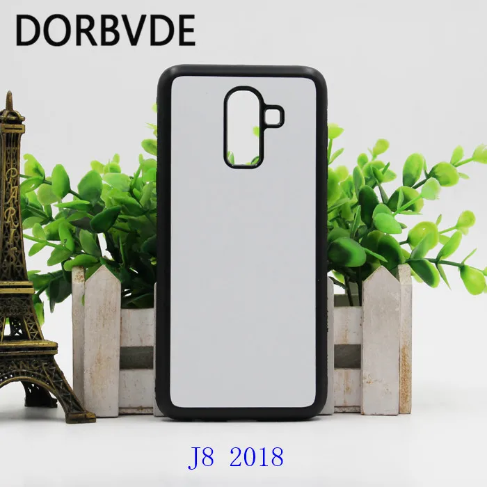 

2D Sublimation Blank TPU+PC rubber Case for Samsung J6 2018 J32018 J4 2018 J7 J8 2018 with Aluminum Inserts 20pcs/lot