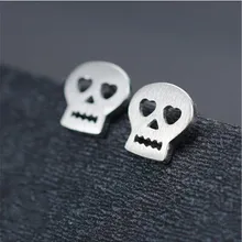 Martick творческая личность Шаньтоу серьги стержня Pure 925 пробы серебро серьги стержня для женские панк ювелирные изделия GSE91