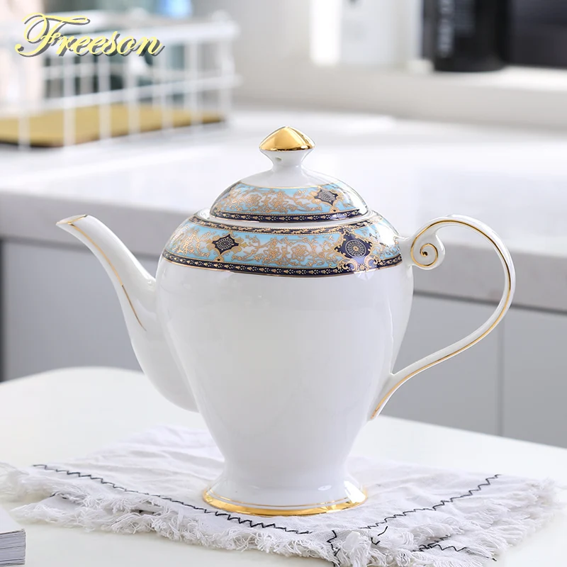 British Royal Bone China Tea Pot Europe Top grade Porcelain Coffee Pot