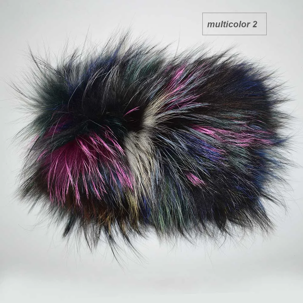 fox fur headband color multicolor 2