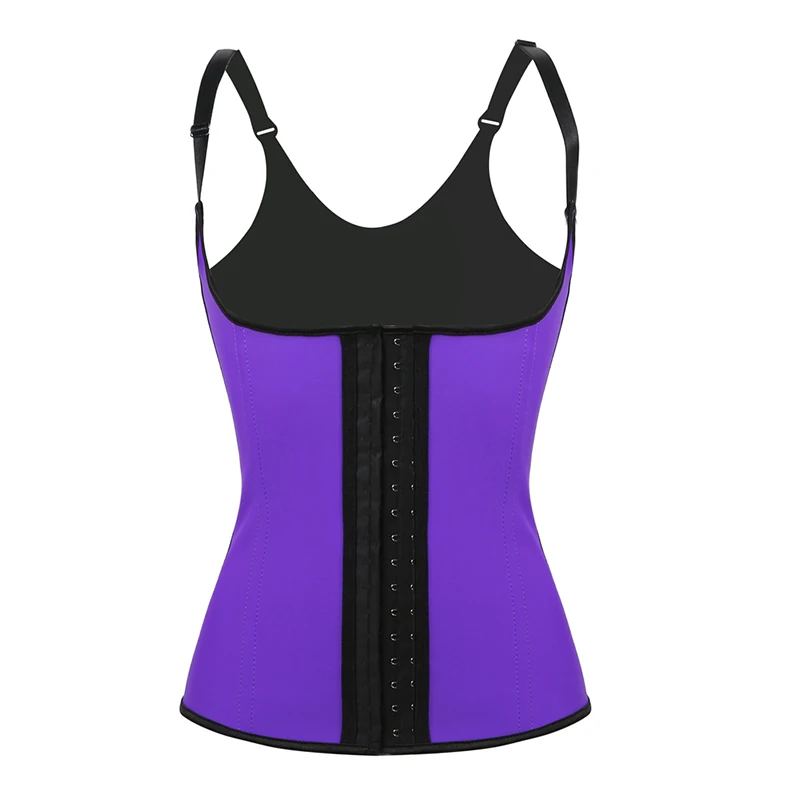 Women Slimming Waist Trainer Push Up Vest Body Shaper Tummy Latex Waist Cincher Neoprene Shapewear Bustier Corset Top underbust (13)