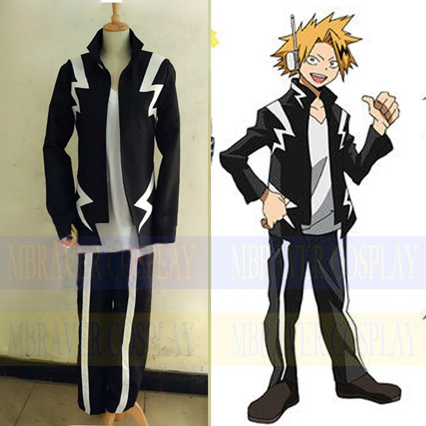 Costume Cosplay Anime Boku No Hero Academia My Hero Academia Kaminari Denki Personalizza