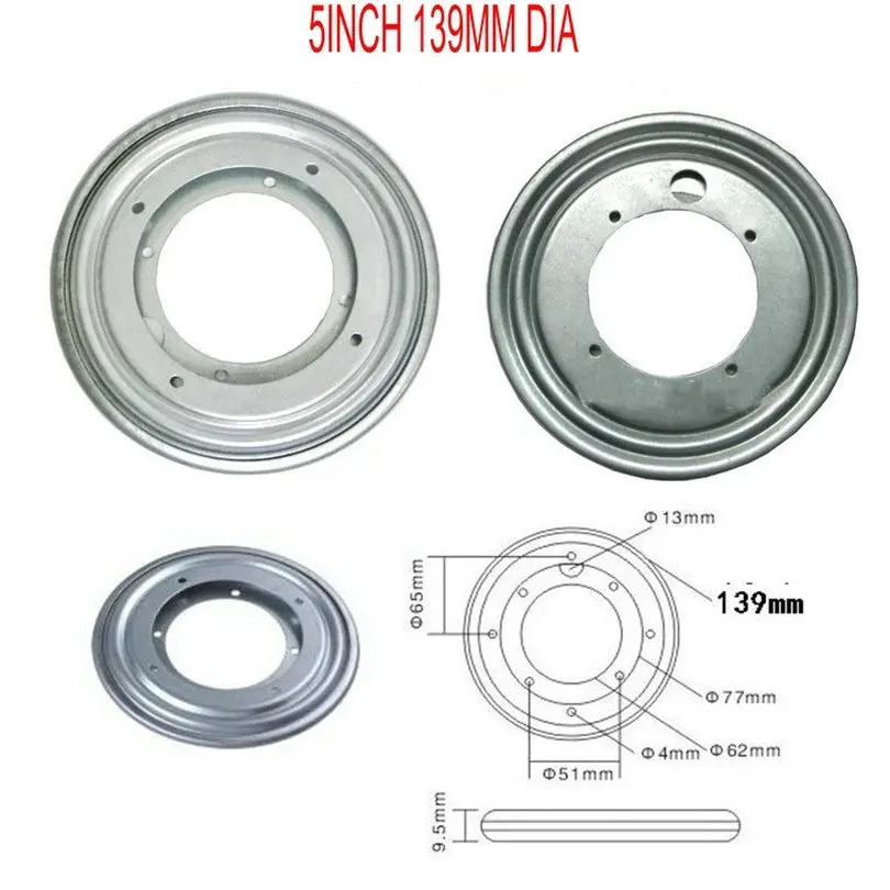 Lazy Susan Turntable Bearing 5" Round Rotating Swivel Plate Metal