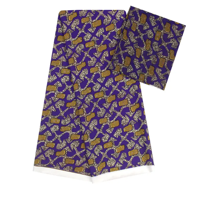 

Silk satin fabric purple hollandais style 4+2yards/pcs dress silk chiffon fabric popular ankara print for fashion clothes f93-25