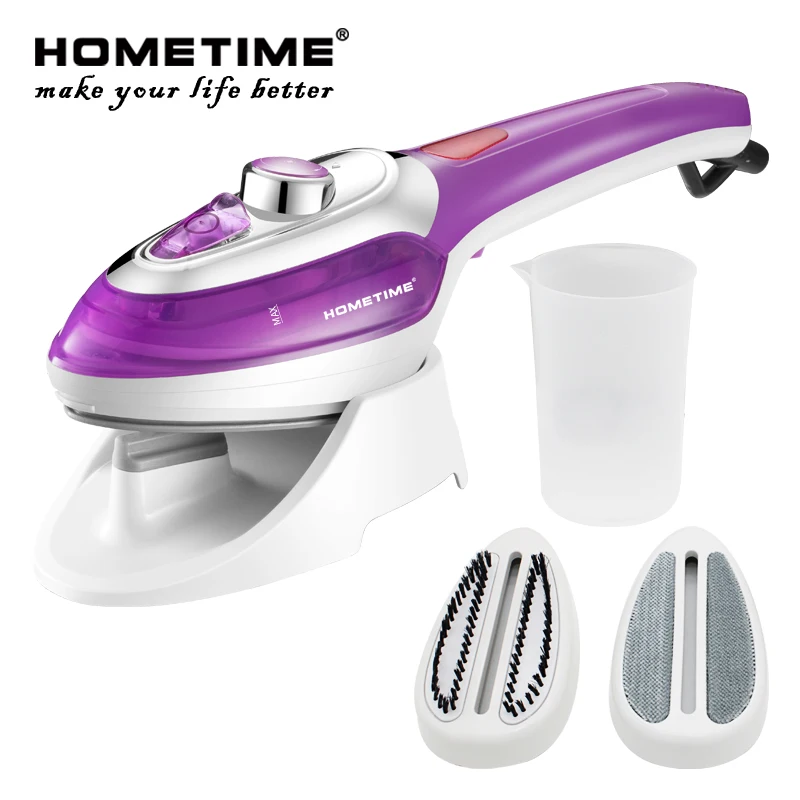

HOMETIME 220V Handheld garment steam brush Portable steam ceramic iron dry cleaning brush
