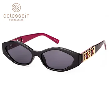 

COLOSSEIN Sunglasses Women Men Retro Fashion Squre Glasses UV400 Metal Acetate Frame Eyewear lentes gafas de sol mujer