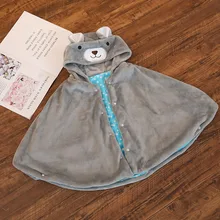 Милый Медведь Кролик Лягушка плюшевая накидка мягкий мультфильм детский Плащ аниме мягкая толстовка пижамы одеяло для животных теплый плащ