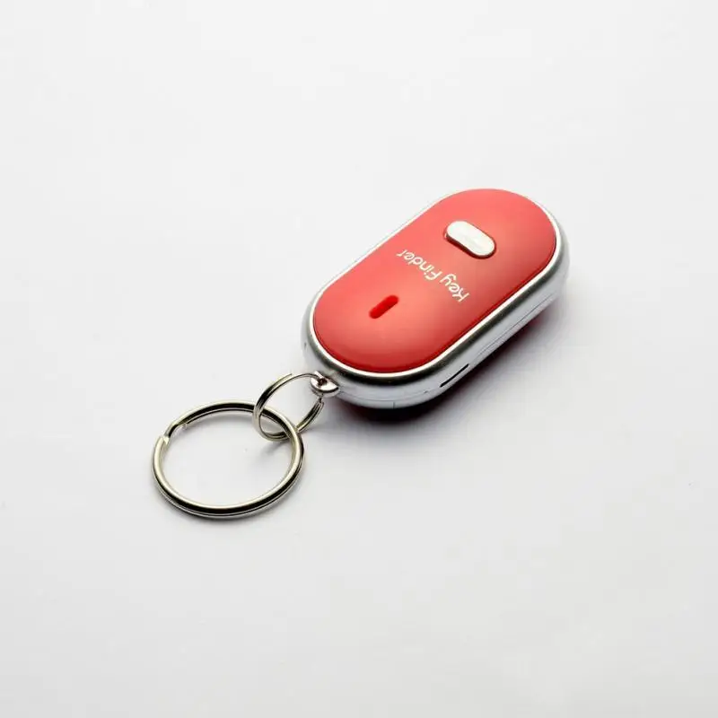 Smart Finder key Whistle Sensors White 1 PCS Keychain Sound LED With Whistle Cla
