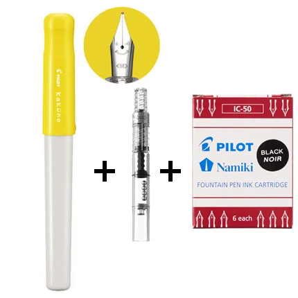 PILOT KAKUNO Smile Pen FKA-1SR популярная Ежедневная практика письма для сочетающихся слов чернильный мешочек набор чернил для продажи - Цвет: Orange hat