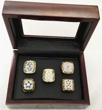 Anillos de aleación De Conjuntos de Réplica Super Bowl 5 Años Establece 1971/1977/1992/1993/1995 Dallas el Anillo de Campeonato Cowboys Con Cajas De Madera
