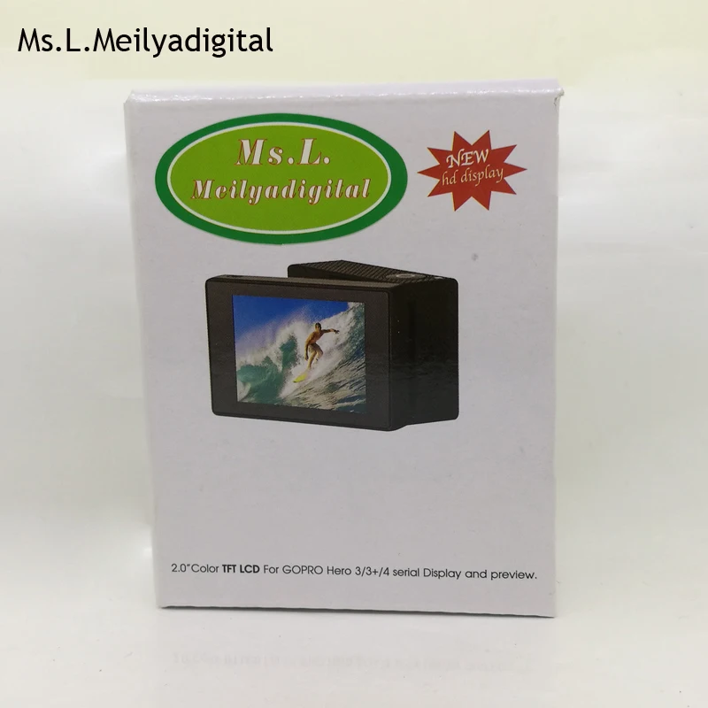 Ms. L. Meilyadigital для go pro hero 3+ lcd черный Bacpac для gopro аксессуары для go pro hero 3+ камера go pro 3 plus