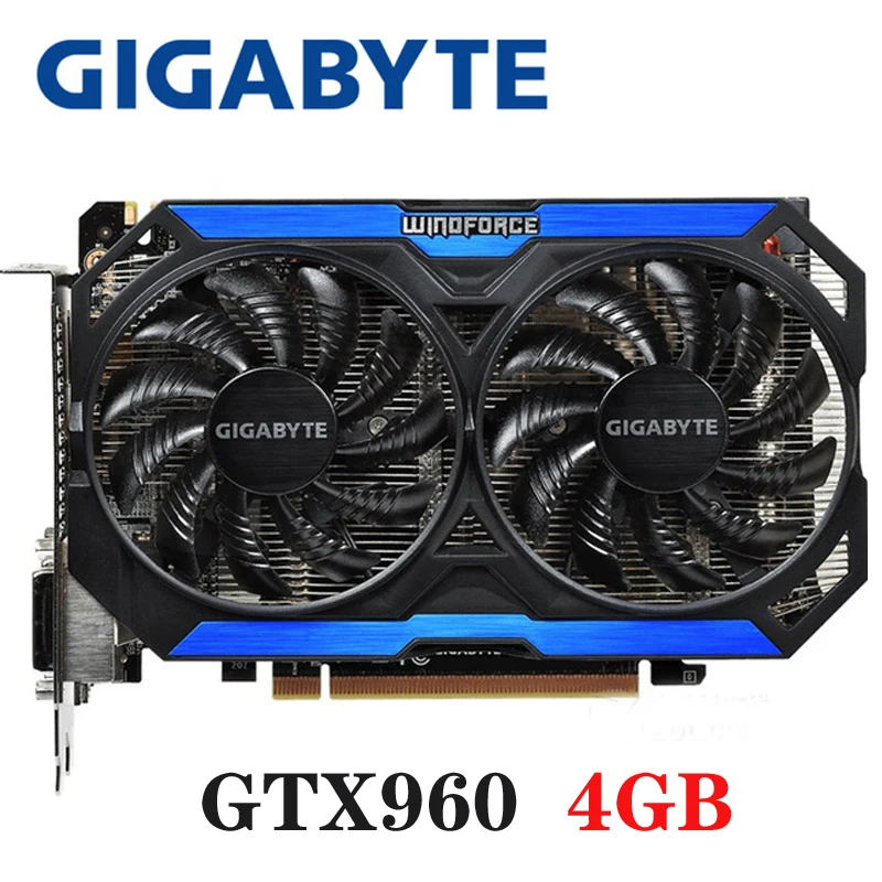 

GIGABYTE PC Video Card Original GTX 960 4GB 128Bit GDDR5 Graphics Cards for nVIDIA VGA Cards Geforce GTX960 4GB 4G