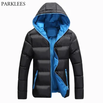 

Mens Hipster Thin Quilted Jacket 2018 Winter New Warm Parka Coat Men Lover Hooded Zi[pper Jackets Coats Chaqueta Hombre Invierno