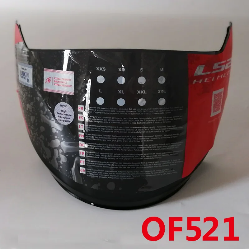 LS2 OF521/570 мотоциклетный шлем солнцезащитные зеркальные защитные очки ретро дымчатый черный прозрачный объектив LS2 шлем объектив против царапин