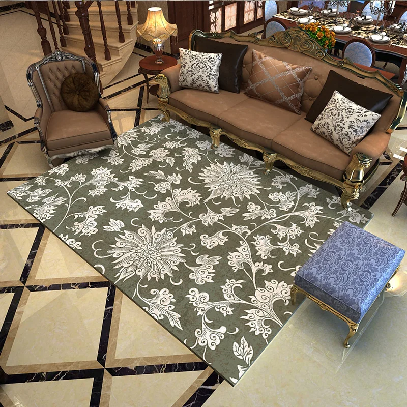 Modern American Style Living Room Coffee Table Carpet Simple Bedroom