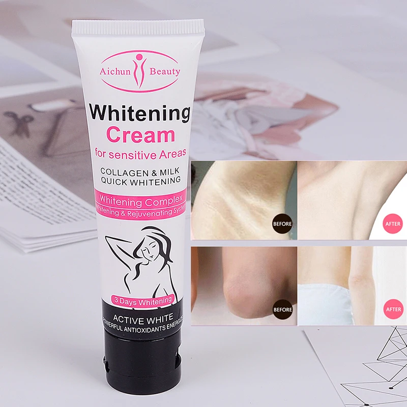 Dark Skin Bleaching Whitening Lightening Cream Body Armpit Knee Bikini