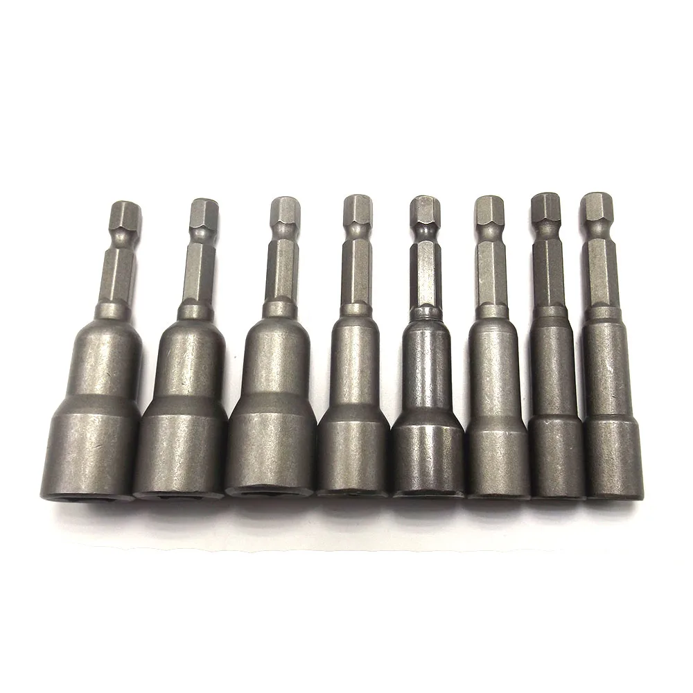 8pc 6 13mm Hex Socket Strong Nut Driver Set Drill Bit Adapter