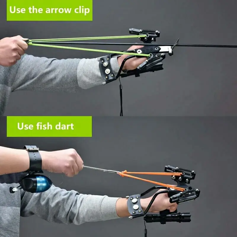 Laser Slingshot Professional Hunting Bow Catapult Fishing Powerful