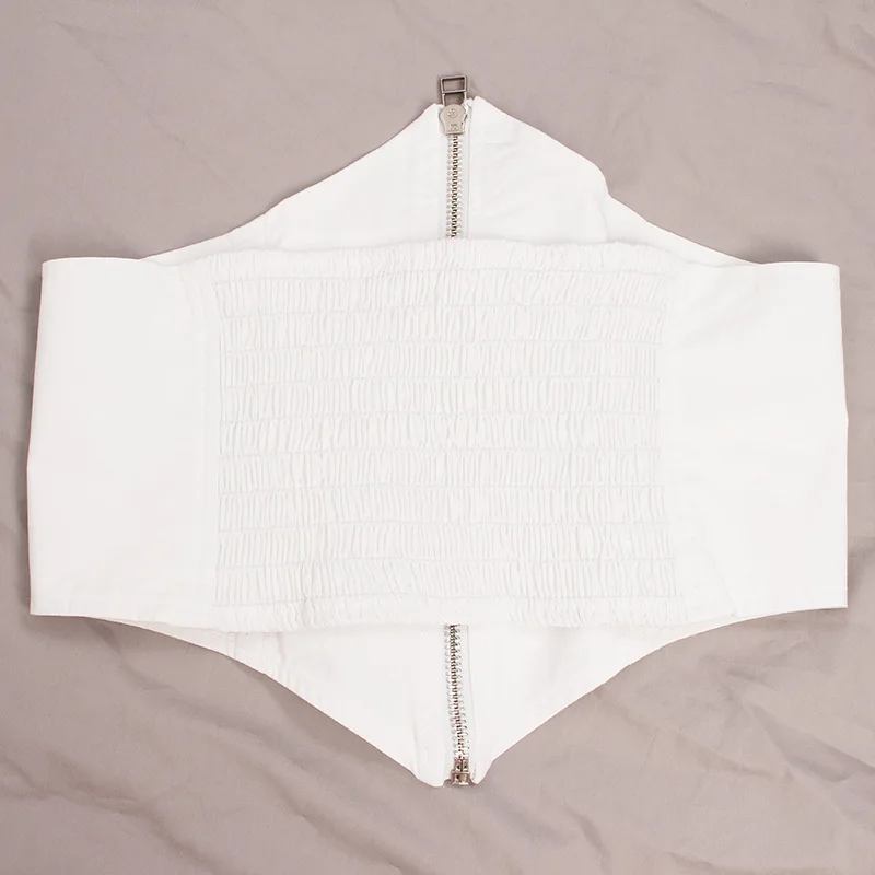 TWOTWINSTYLE белая блузка с поясом Женская Базовая рубашка с отложным воротником и длинным рукавом Туника Необычные Пояса летняя одежда OL