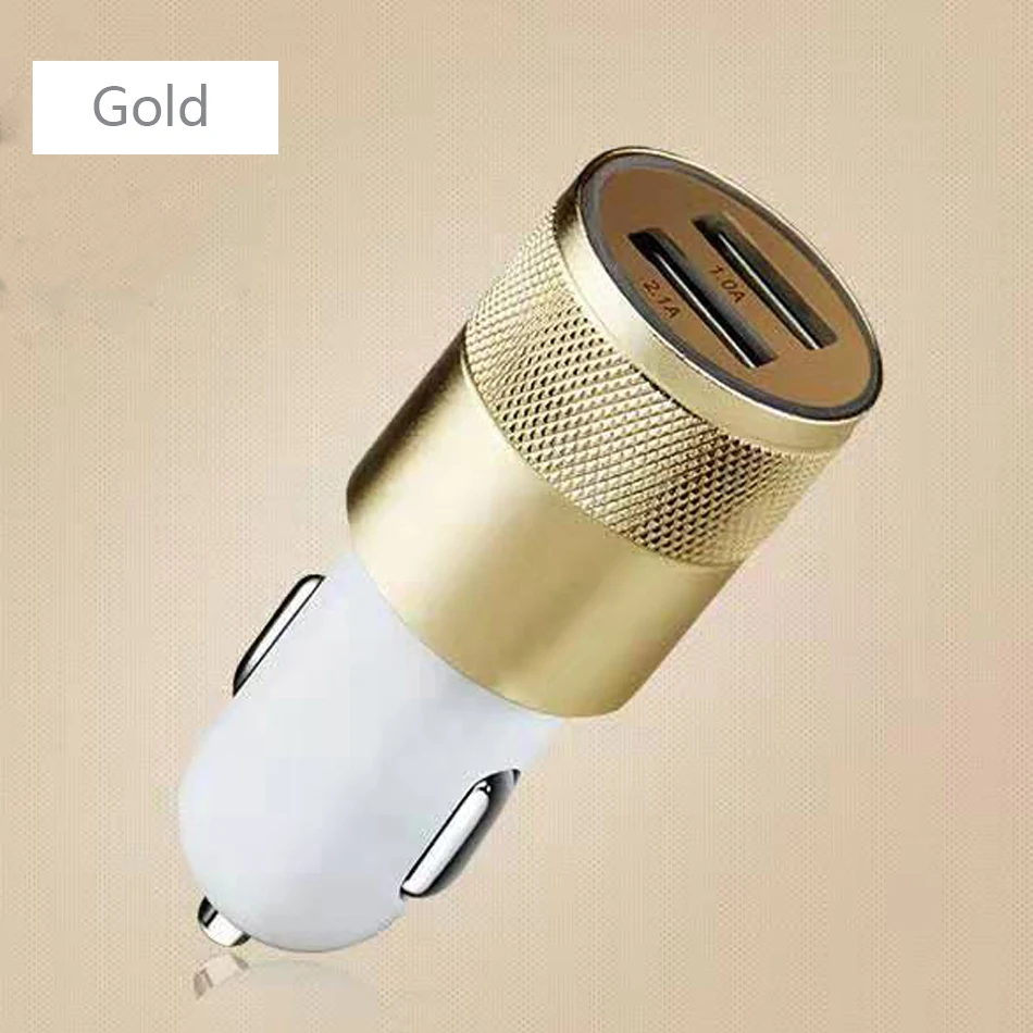 Dual USB Car Charger Adapter 3.1A Auto Vehicle Metal Charger For Smart PhoneTablet samsung s9 s8 s7 charger