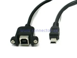 

CYSM 10pcs/lot USB 2.0 MINI Male to B type Female OTG host CABLE 0.2m