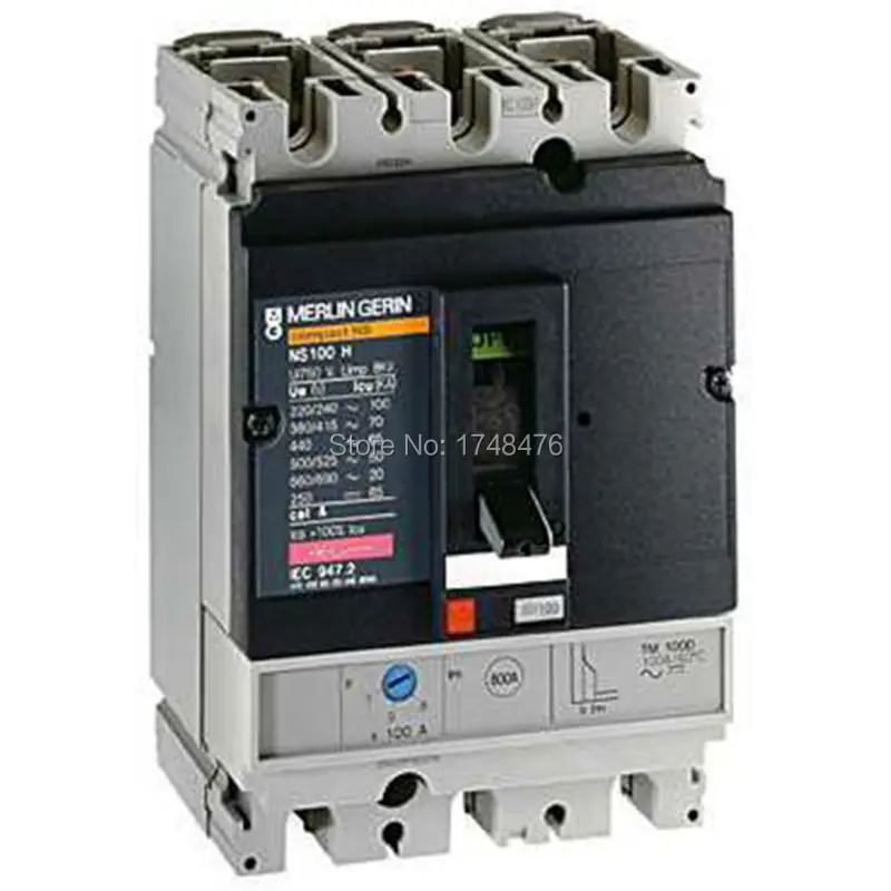 NEW 30673 circuit breaker Compact NS160H - TMD - 80 A- 3 poles 3d