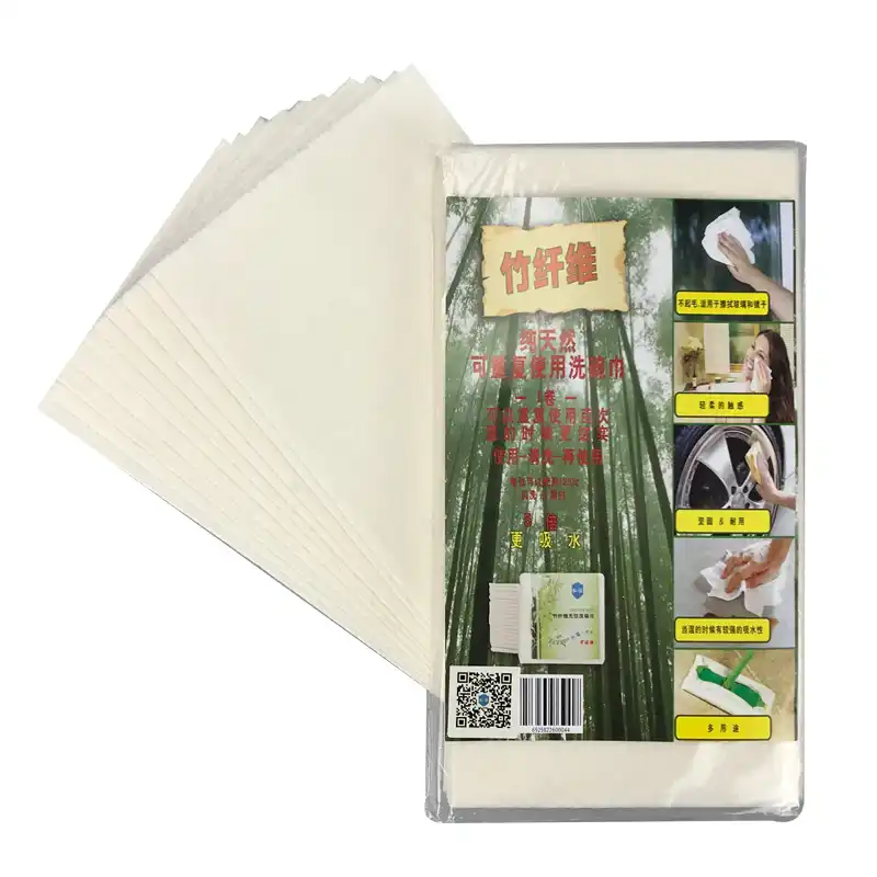 Tchy 10pcs Kitchen Towels Bamboo Fiber Rags Cleaning Cloth Super