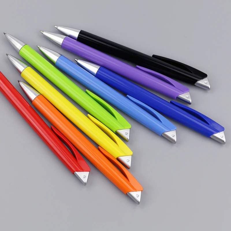 500 шт./лот пластиковые рекламные ручки для письма логотипа на заказ Подарочная